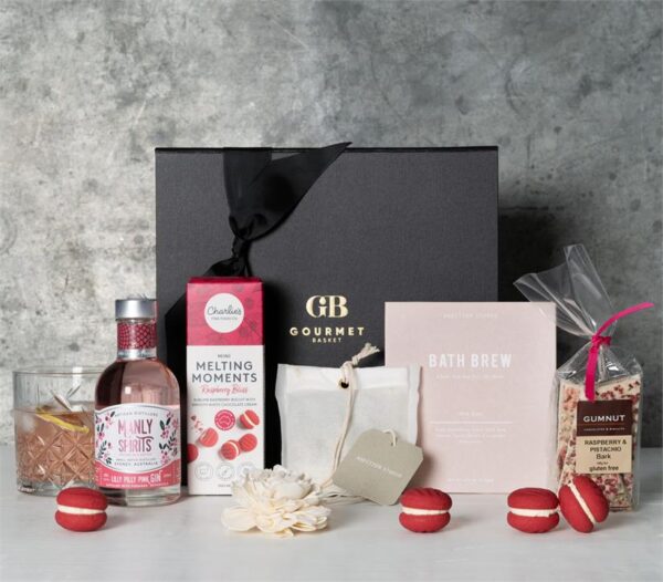 Manly Spirits Pink Gin and Pamper Hamper