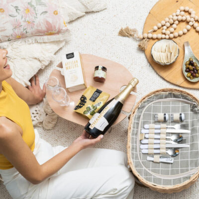 Cheese and Sparkling Picnic Basket